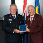 Stuart Massey of Marine Rescue NSW and David Brawn, Past Rotary District Governor, at the Rotary National Emergency Services Community Awards