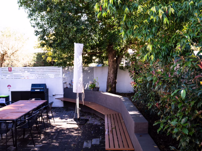 Central Coast Veteran and Family Hub​,​ Outdoor BBQ area