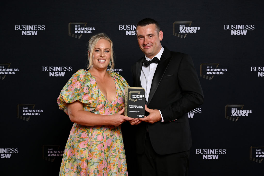 2025 State Business Awards winners Topsoil Organic